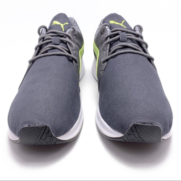 ⬇️ NWOB Puma 12 Gray Green Textile Sneakers - Picture 3 of 8
